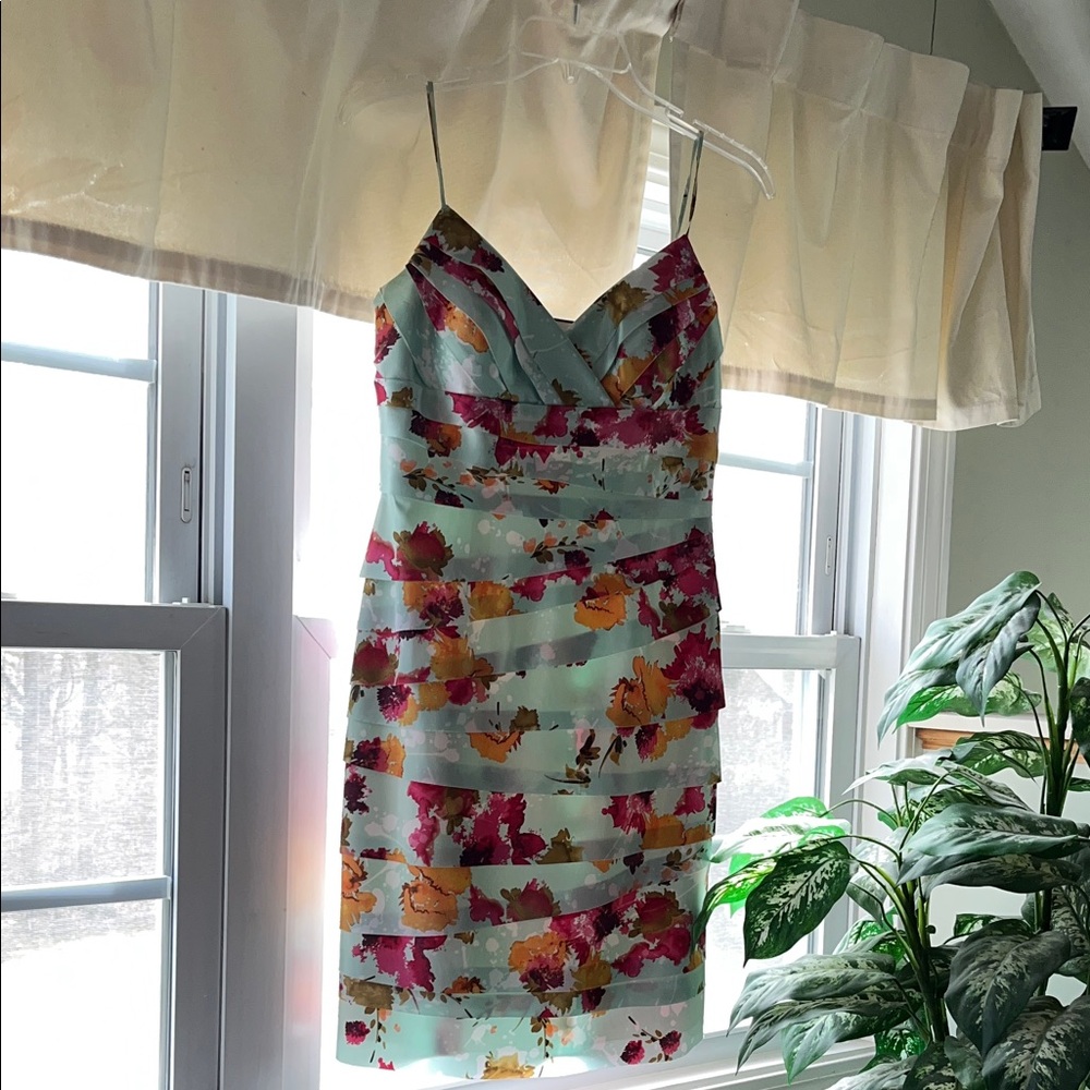 JS Collections Elegant Tiffany Blue Cocktail Dress